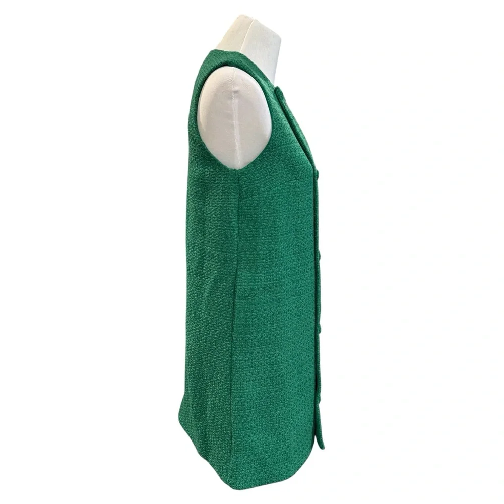 Pomander Place Emerald Green Tweed Bianca Dress Women’s Medium Tuckernuck - Picture 12 of 15